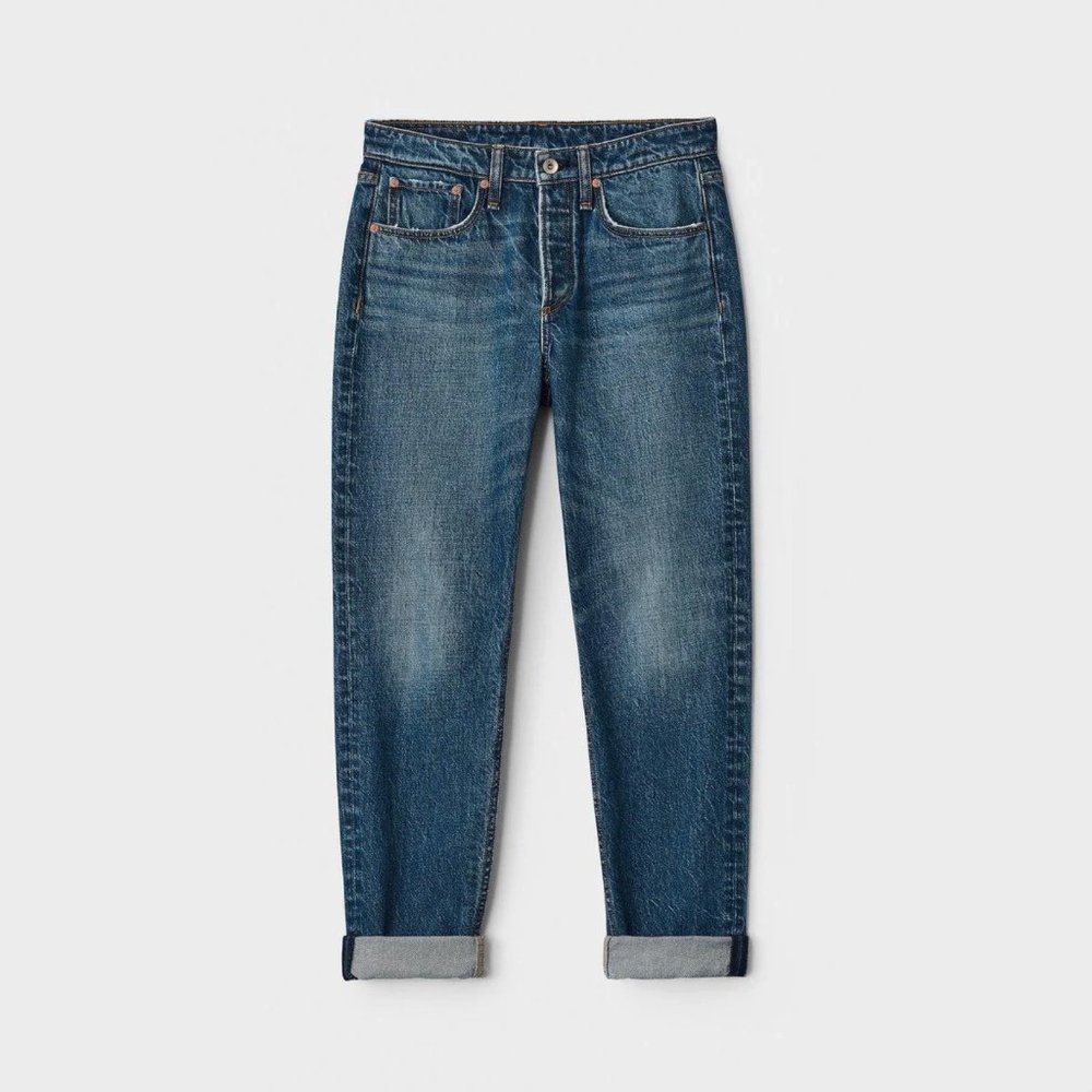 Rag&Bone "Rosa" Mid Rise Boyfriend Jean in "Clover", size 24 - Picture 12 of 13